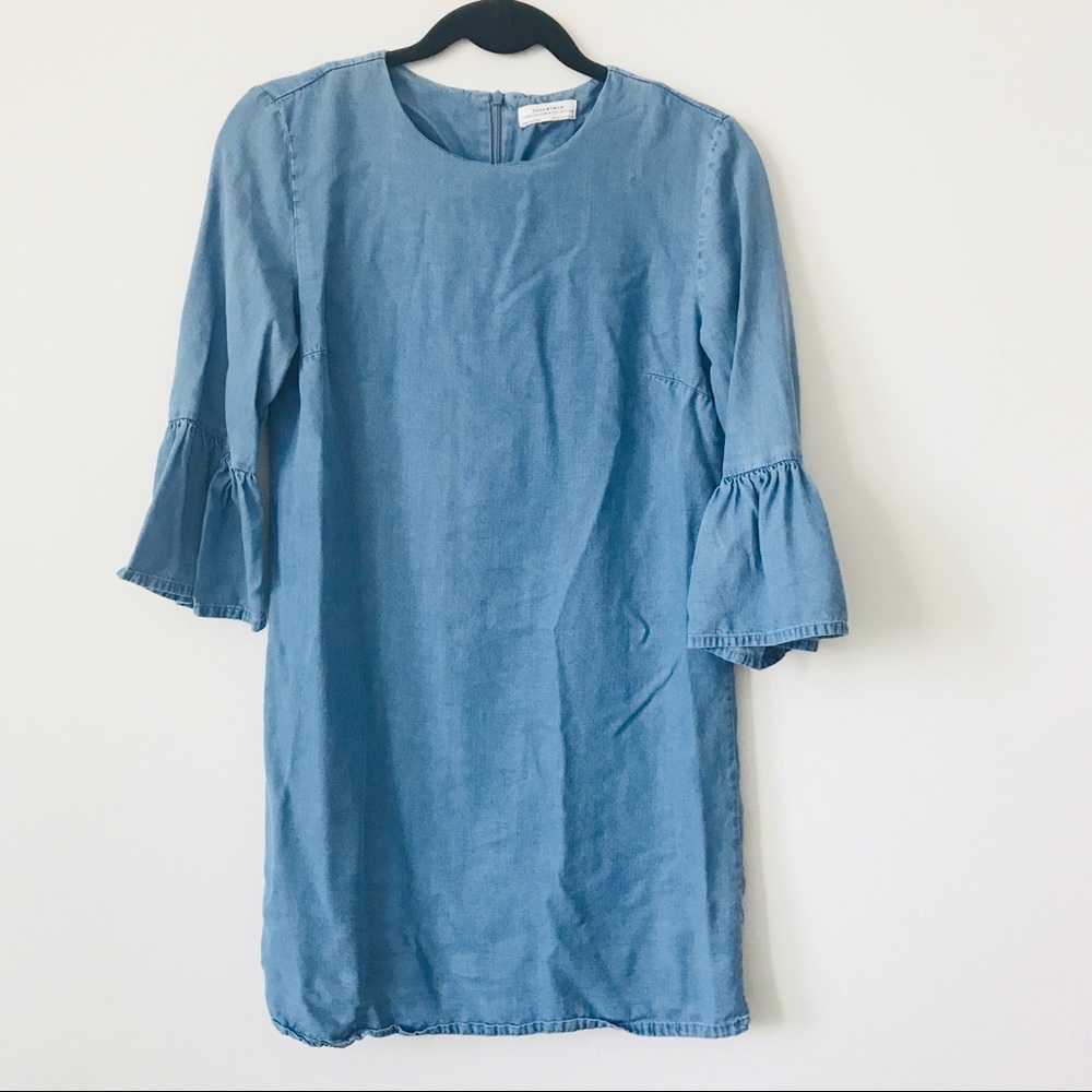 Zara Denim boho dress